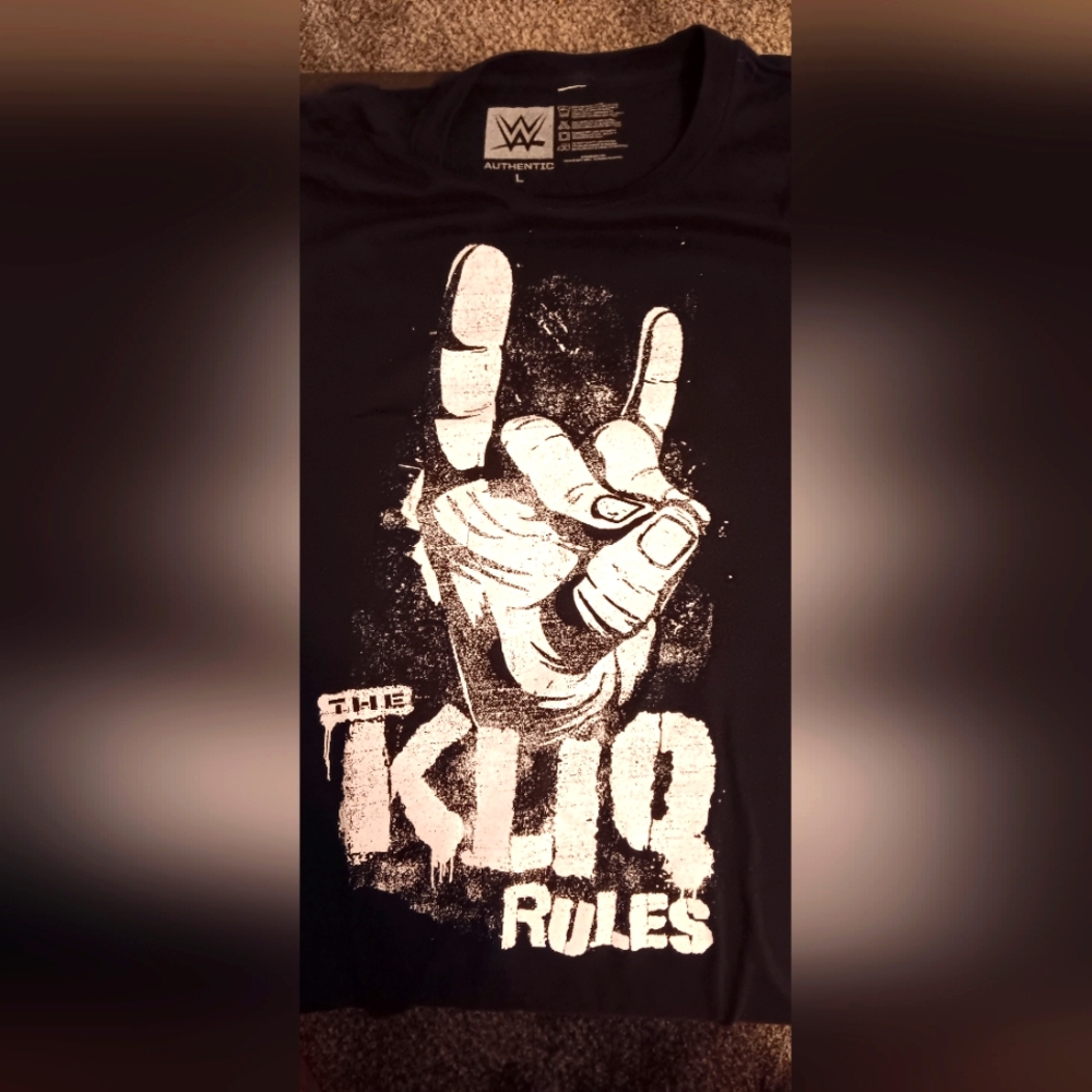 WWE Black and White 'The Kliq Rules' Kids T-Shirt